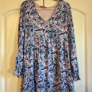 Simply Southern Pink and Blue Mini Dress